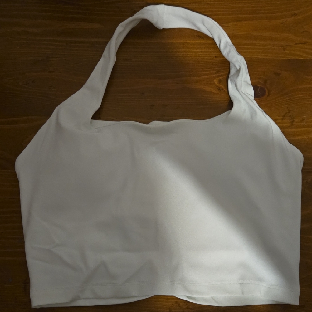 White Women's Halter Bralette - Unbranded Seamless